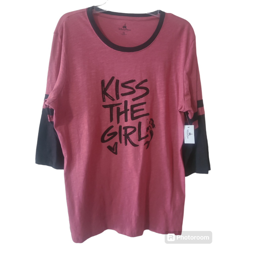 Disney Parks Little Mermaid T-Shirt, XL, Pink, Black - Picture 2 of 7